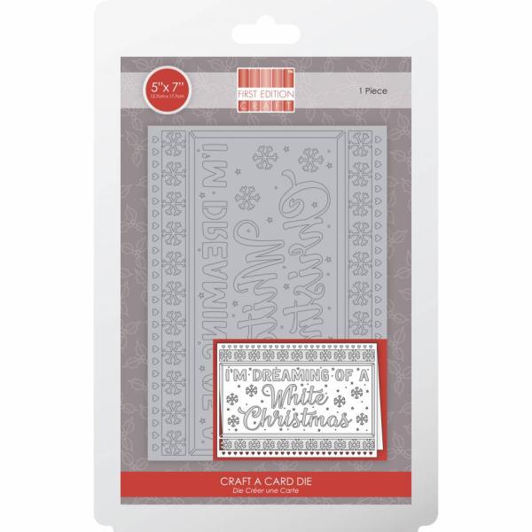 First Edition Craft A Card Die "White Christmas"