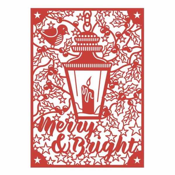 First Edition Craft A Card Die "Merry & Bright"