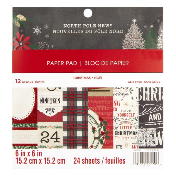 Craft Smith "North Pole News" 6x6" Paper Pad