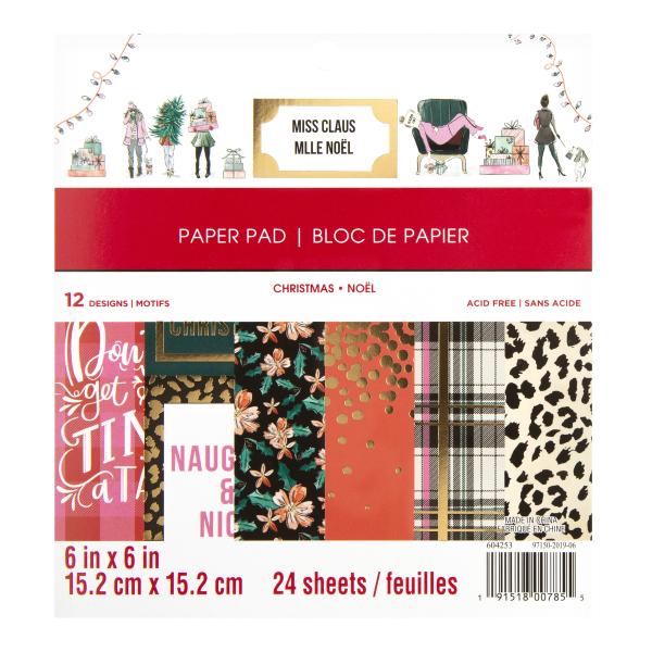Craft Smith "Miss Claus" 6x6" Paper Pad