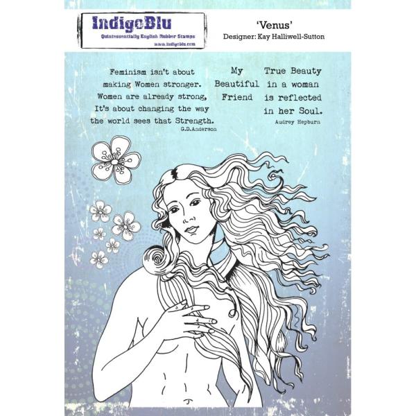 IndigoBlu "Venus" A5 Rubber Stamp