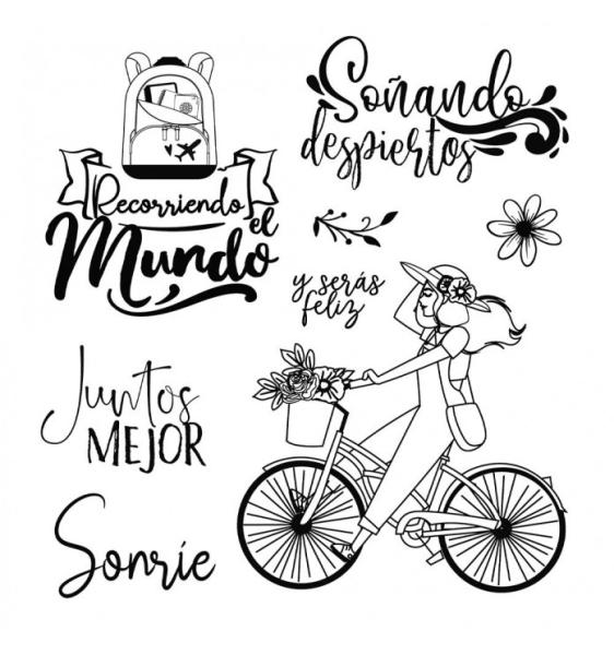 Stamperia Stempel "Bycicle" Clear Stamps