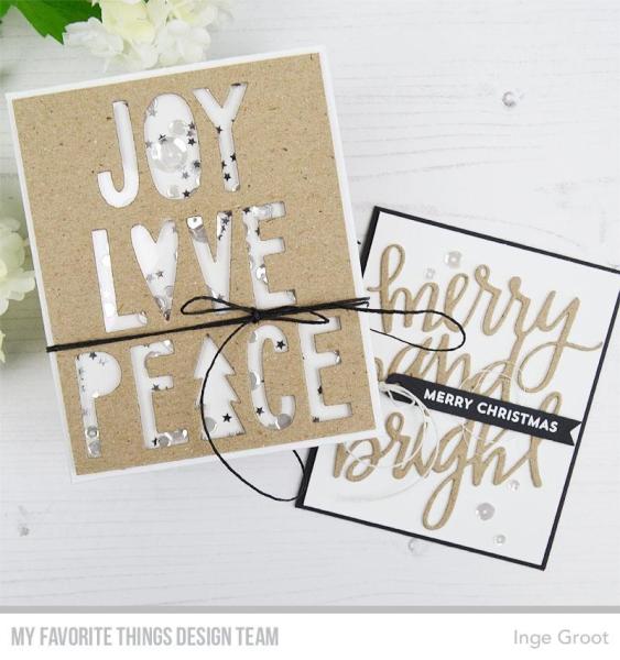 My Favorite Things Die-namics "Joy, Love, and Peace" | Stanzschablone | Stanze | Craft Die