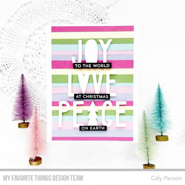 My Favorite Things Die-namics "Joy, Love, and Peace" | Stanzschablone | Stanze | Craft Die