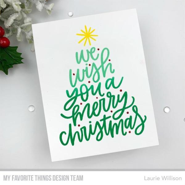 My Favorite Things Stempel "We Wish You a Merry Christmas" Clear Stamp