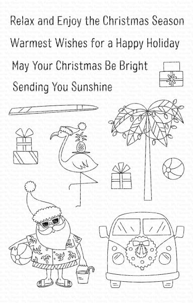 My Favorite Things Stempelset "Sun-Lovin' Santa" Clear Stamp