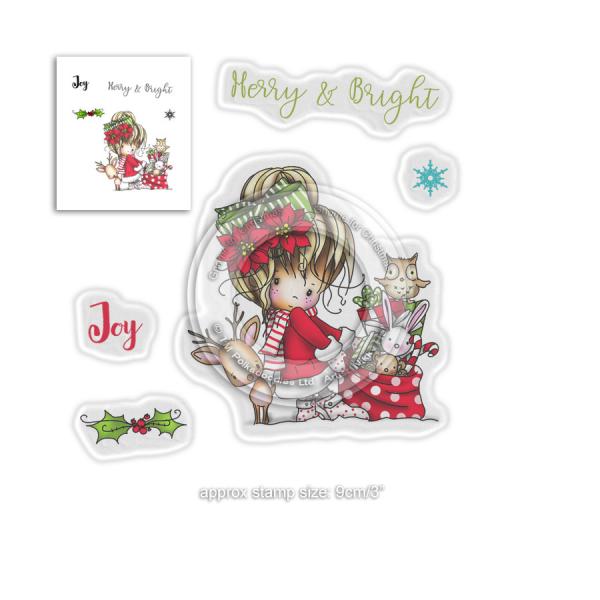 Polkadoodles Stempel "Winnie Merry & Bright" Clear Stamp-Set