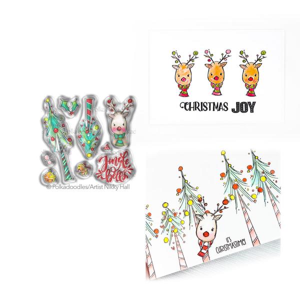 Polkadoodles Stempel "Jingle Bells" Clear Stamp-Set