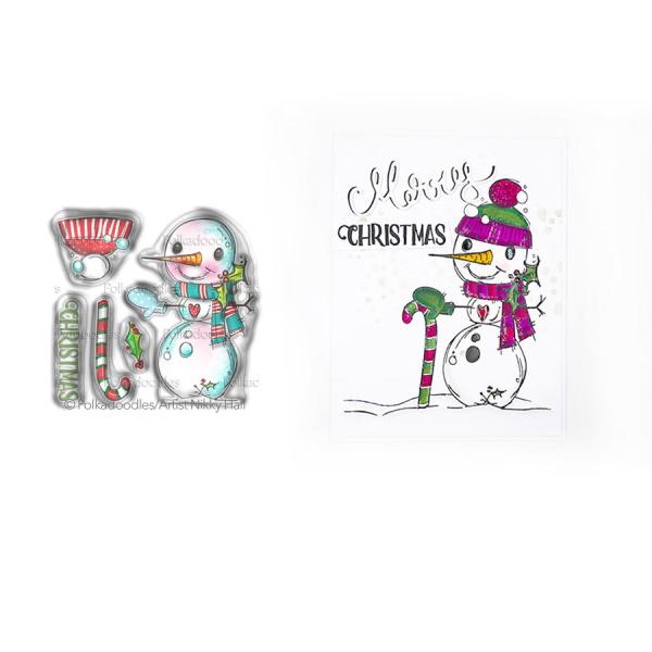 Polkadoodles Stempel "Smiley Snowman" Clear Stamp-Set