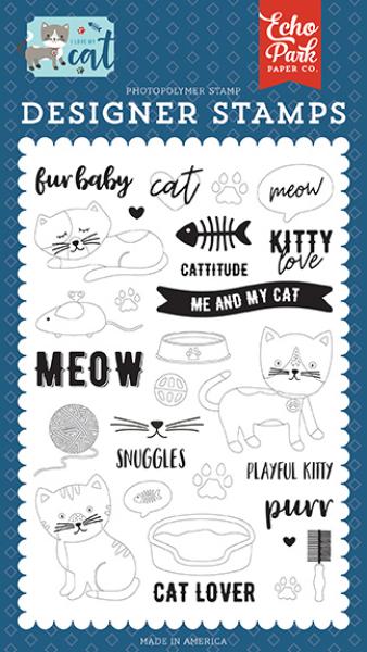 Echo Park Stempelset "Kitty Love" Clear Stamp