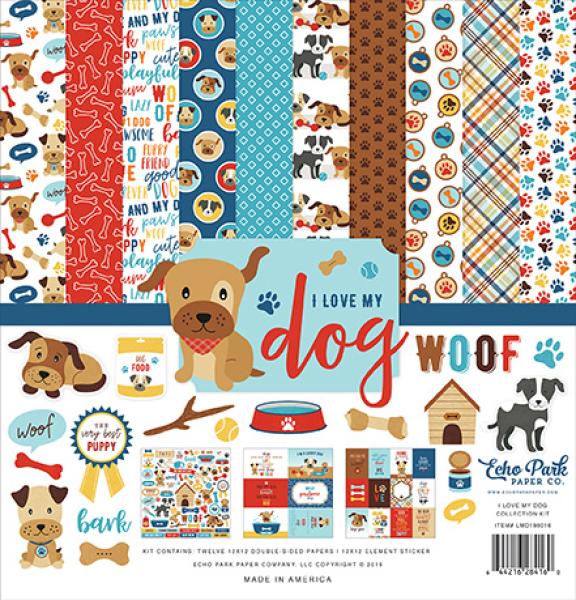 Echo Park "I Love My Dog" 12x12" Collection Kit
