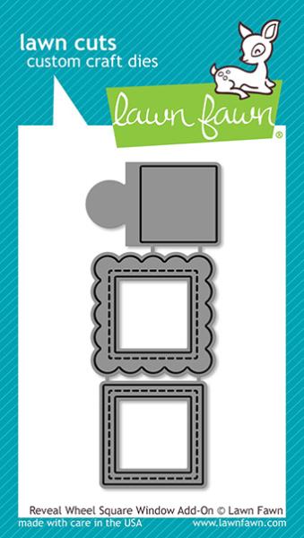 Lawn Fawn Craft Die - Reveal Wheel Square Window Add-on Dies