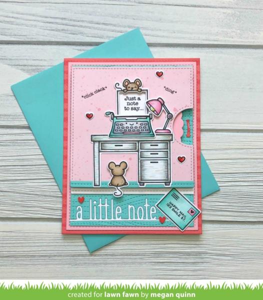 Lawn Fawn Craft Die - A Little Note Line Border