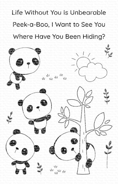 My Favorite Things Stempelset "Panda Pals" Clear Stamp Set