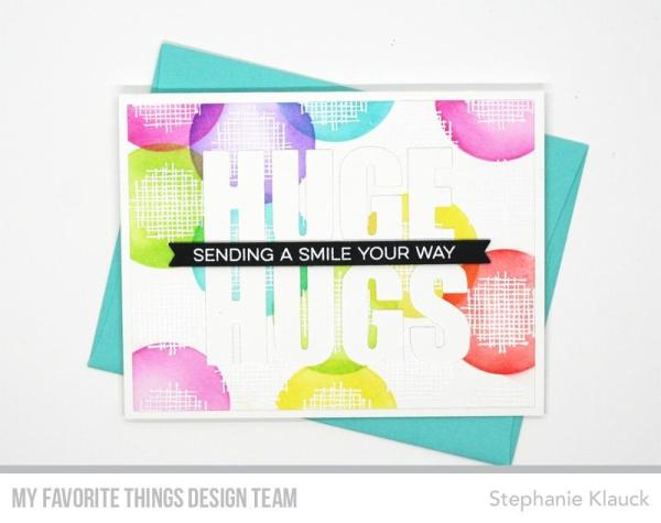 My Favorite Things "Crosshatch Polka Dot" 6x6" Background Clear Stamp