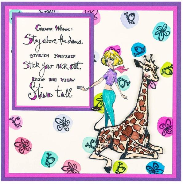 Spellbinders Stempelset "Giraffe Wisdom"