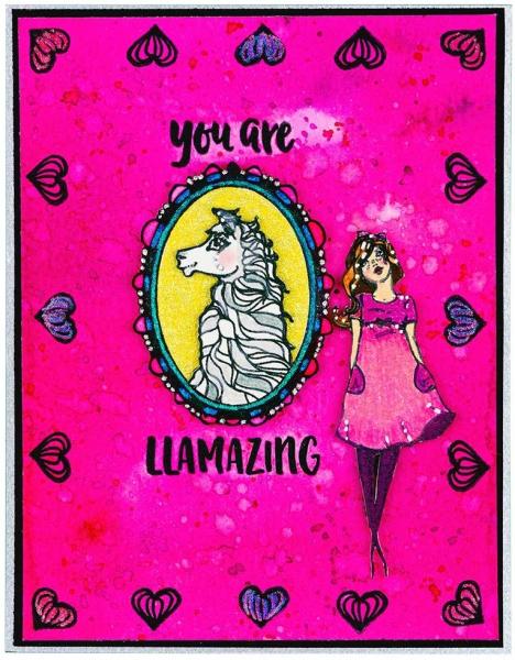 Spellbinders Stempelset "Llama Drama"
