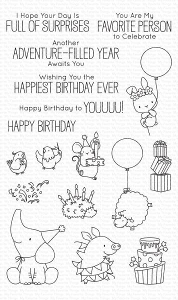 My Favorite Things Stempelset "Birthday Buds" Clear Stamp