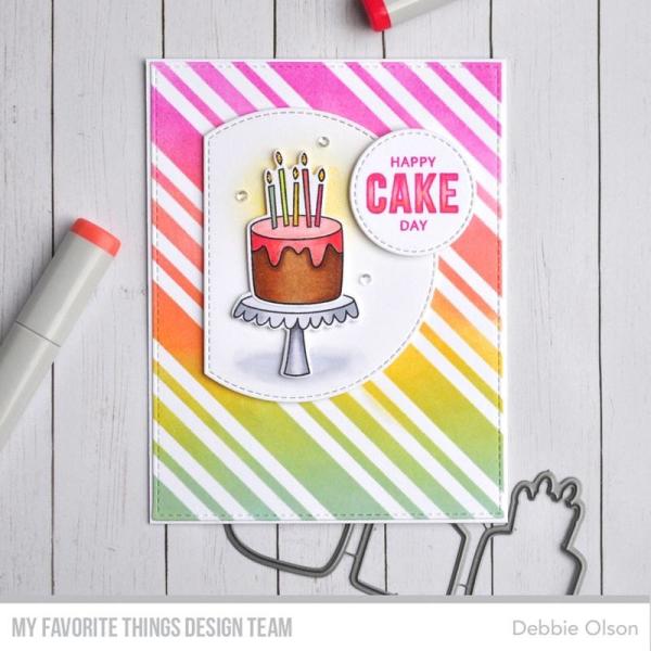 My Favorite Things "Candy Stripes" Stencil 6x6"