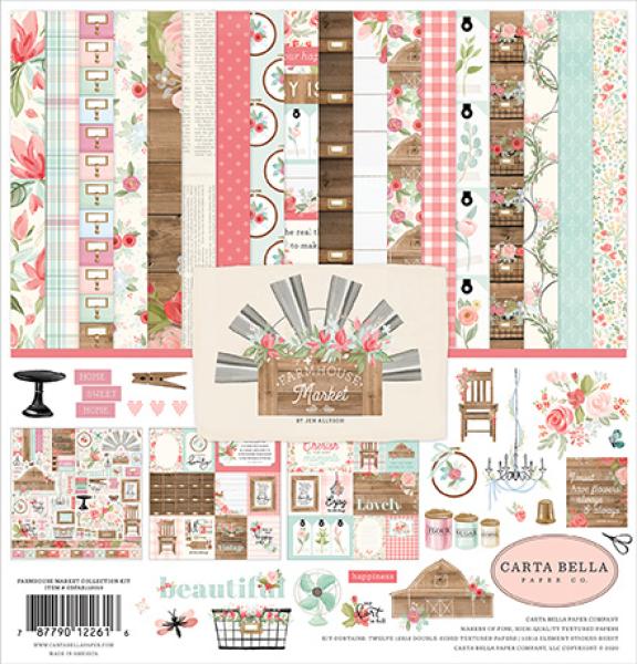 Carta Bella "Farmhouse Market" 12x12" Collection Kit