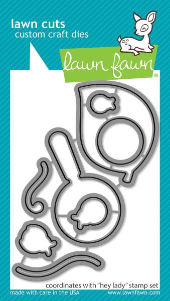 Lawn Fawn Craft Dies - Hey Lady