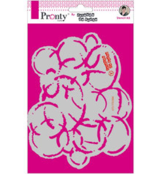 Pronty Crafts Grunge Circle Masking Stencil A5 - Schablone 