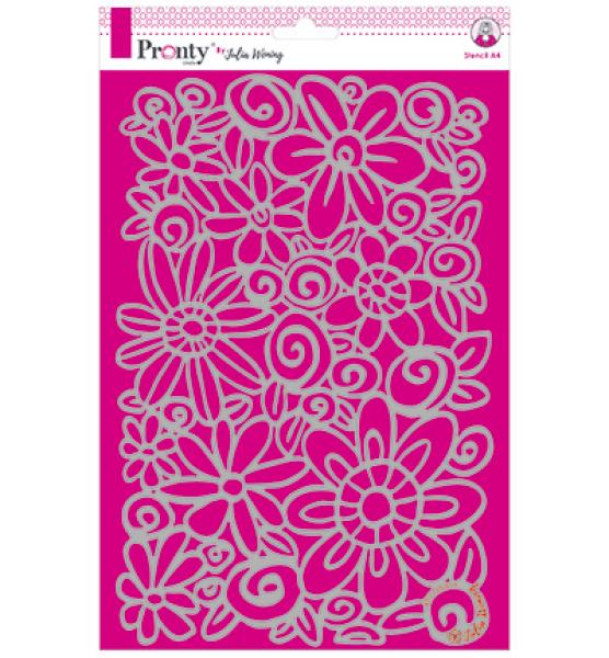 Pronty Crafts Flowers A4 Stencil - Schablone 