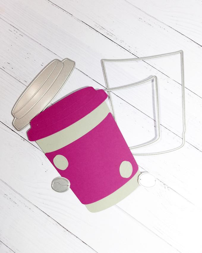Kulricke Stanzschablone "Kaffe to Go Aufleger" Craft Die