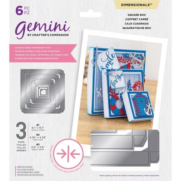 Gemini Square Box Double-Sided Die - doppelseitige Stanze Viereckige Box 