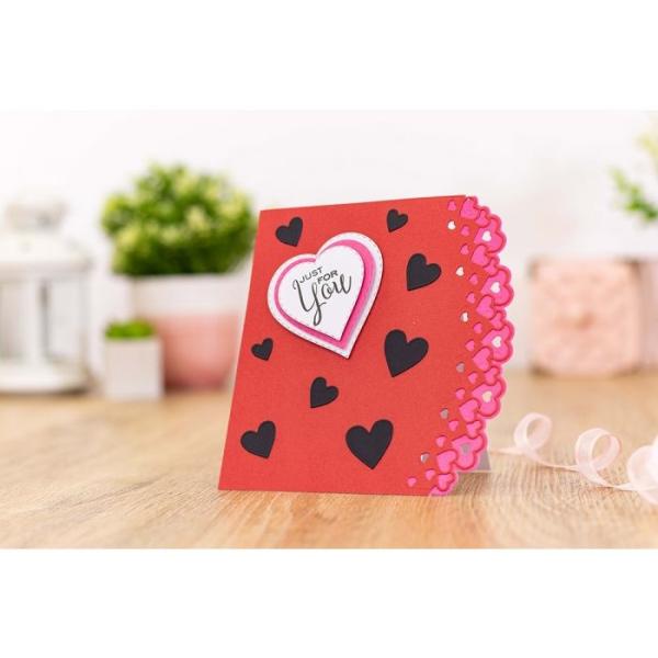 Gemini  Heart to Heart  Double-Sided Die - doppelseitige Stanze Herz Bordüren