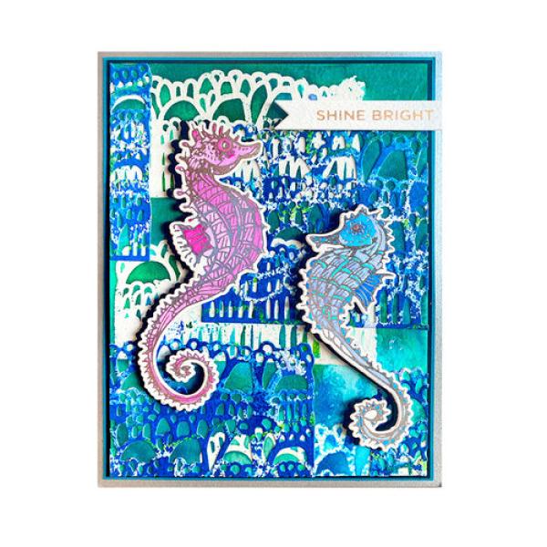 Spellbinders Stempel & Stanzset "Bubble Palace Stamp & Die"