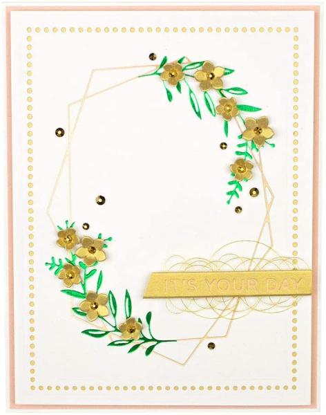 Spellbinders Hotfoil Plate - Geometric Floral Hot Foil Plates