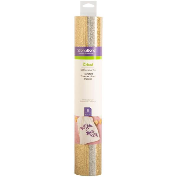 Cricut Glitter Iron-On  Metallics Sampler  Transferfolie 12x12" (2004820)
