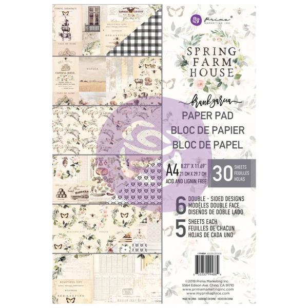 Prima Marketing Spring Farmhouse A4 Paper Pad (994884)