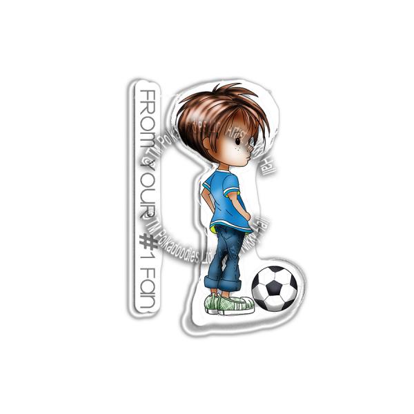 Polkadoodles Stempel "Little Dudes Football" Clear Stamp
