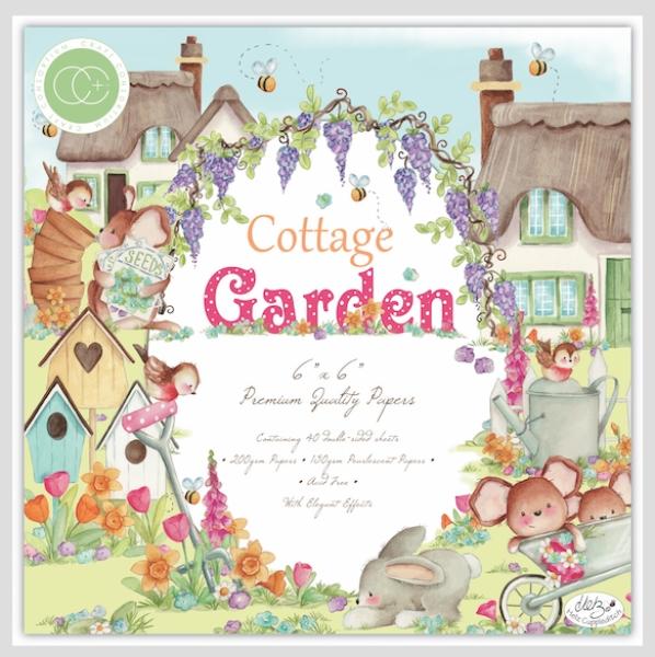 Craft Consortium Papierblock 6x6" Cottage Garden Romantischer Garten