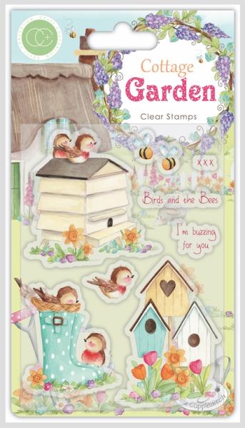 Craft Consortium Craft Consortium  Clear Stamps Romantischer Garten Vögel