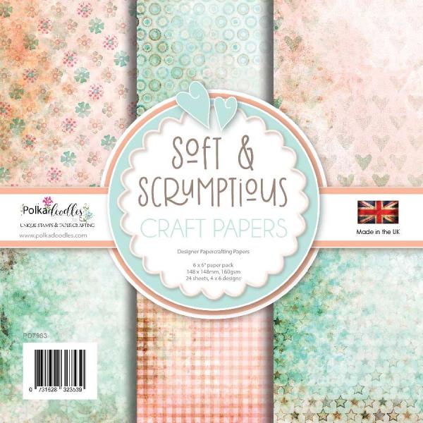 Polkadoodles "Soft & Scrumptious" 6x6" Paper Pad
