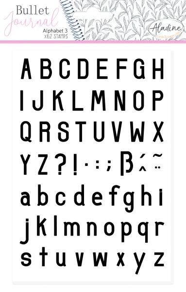 Aladine Bullet Journal "Alphabet 3"  Foam Stamp