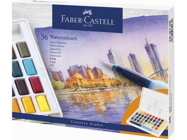 Faber-Castell Aquarellfarben in Näpfchen 36 Etui FC-169736
