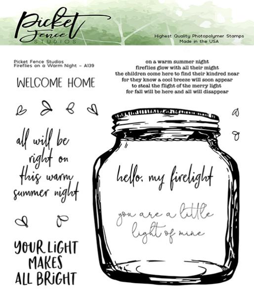 Picket Fence Studios Fireflies on a Warm Night Clear Stamps (A-139)