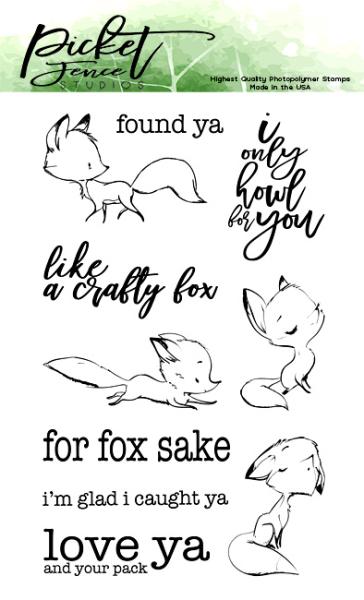 Picket Fence Studios Like A Crafty Fox Clear Stamps (A-114)