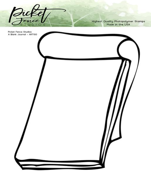 Picket Fence Studios A Blank Journal Clear Stamps (ART-100)