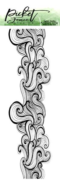 Picket Fence Studios Ocean Swells Clear Stamps (BB-103)