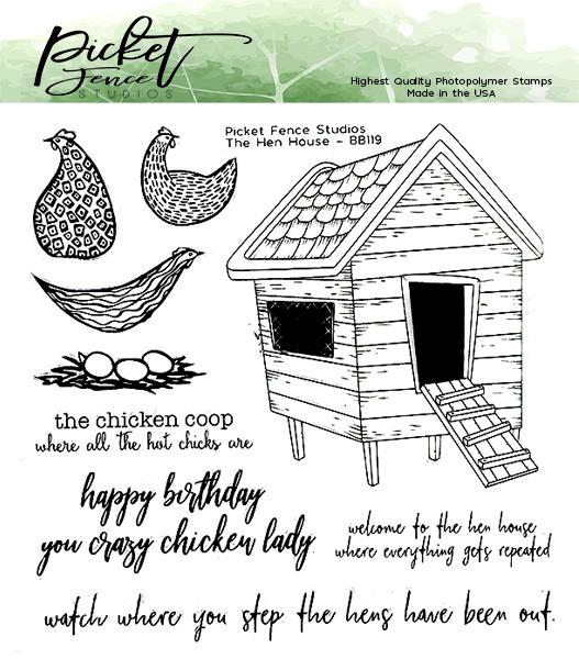 Picket Fence Studios The Hen House Clear Stamps (BB-119)