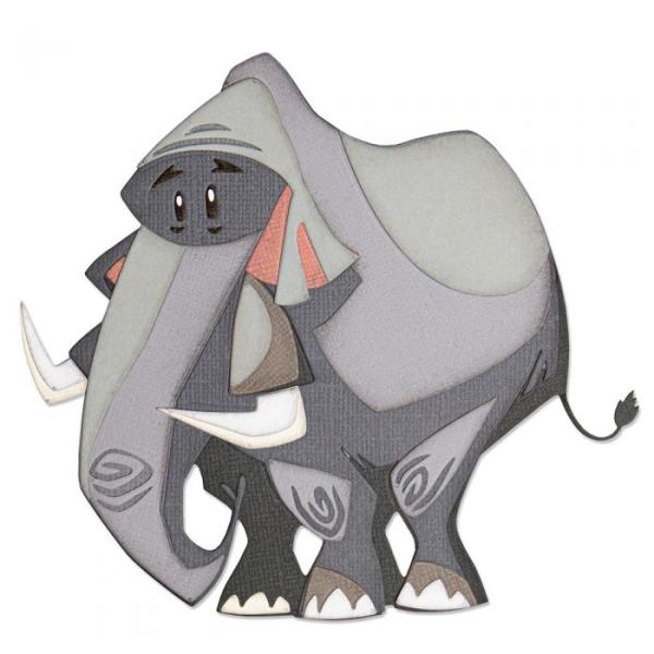 Sizzix Thinlits Craft Die-Set - Clarence / Elefant