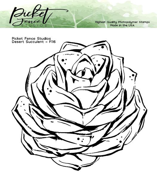 Picket Fence Studios Desert Succulent Clear Stamps (F-116)