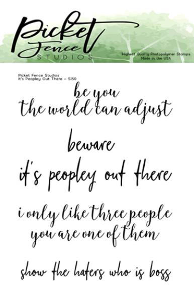 Picket Fence Studios It's Peopley Out There Clear Stamps (S-150)