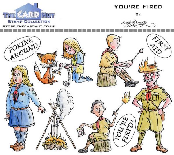 The Card Hut You're Fired  Clear Stamps / Pfadfinder Stempelset (MBOYF)