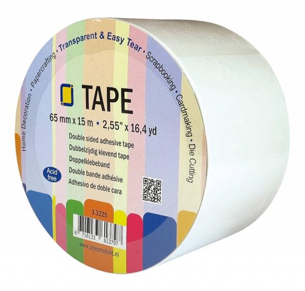 JEJE Produkt Double Sided Adhesive Tape 65 mm  - Klebeband (3.3225)